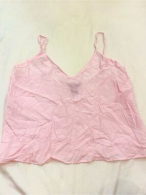 Vintage Camisole 100% Silk Pink V-Neck